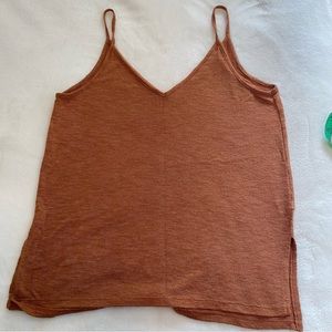 Burnt Orange Spaghetti Strap Summer Top
